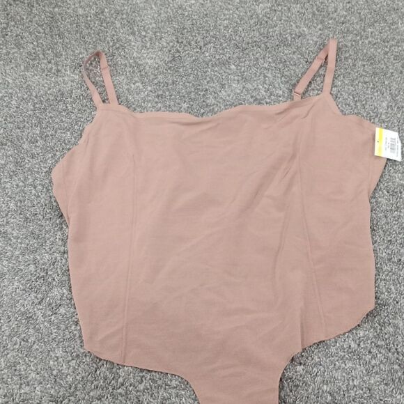 Skims Sheer Sculpt Square Neck Low Back Thong Bodysuit color sienna size 2X NWT - Picture 5 of 5
